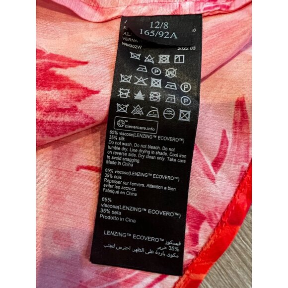 All Saints Verna Nila Top Orange Silk Blend size US 8 NWOT - Picture 10 of 10